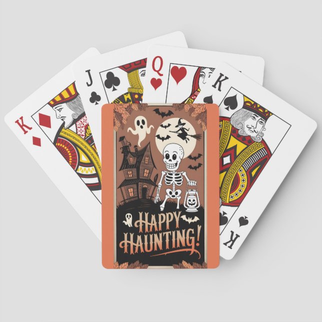 Vintage Halloween Joyeuse Frayeur  Casinokort (Baksidan)