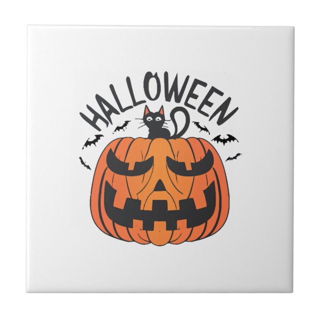 Vintage Halloween  Kakelplatta (Framsidan)