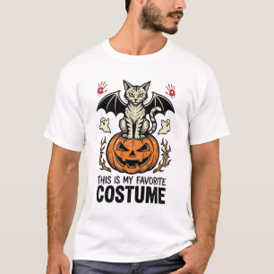 Vintage Halloween Katt Pumpa Kostym Tröja Design