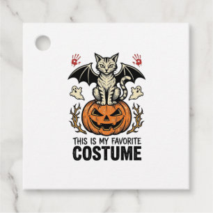 Vintage Halloween Katt Pumpa Kostym Tröja Design Gåvor Etiketter