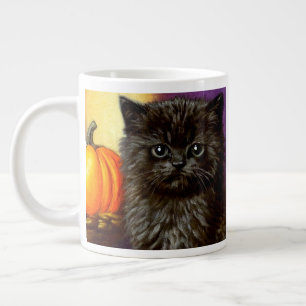 Vintage Halloween Kitten Jumbo Mugg