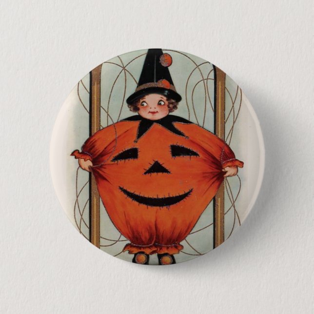 Vintage Halloween Knapp (Framsida)