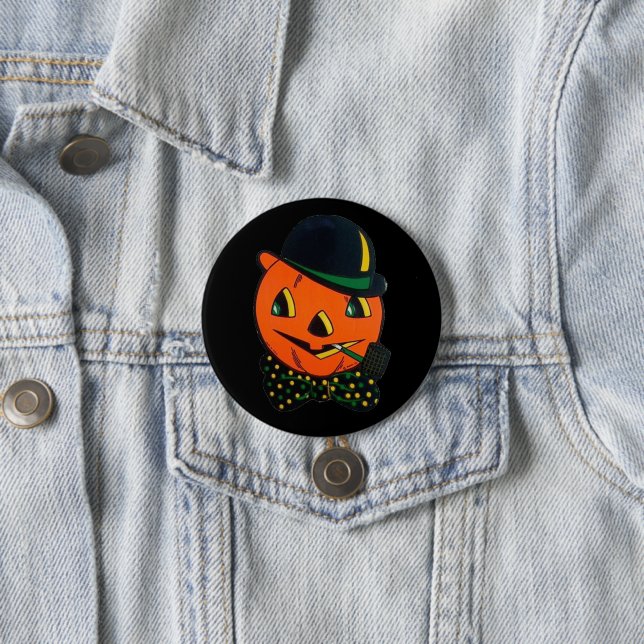 Vintage Halloween-knapp Knapp (In Situ)