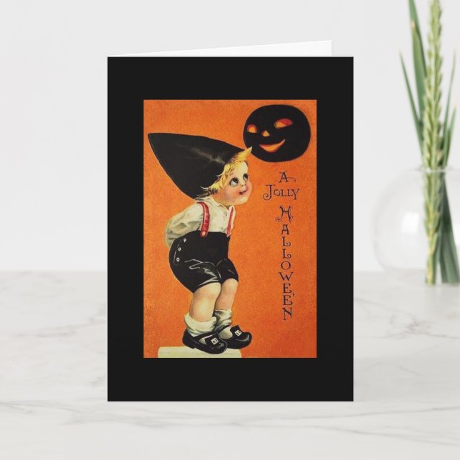 Vintage Halloween Kort (Framsida)