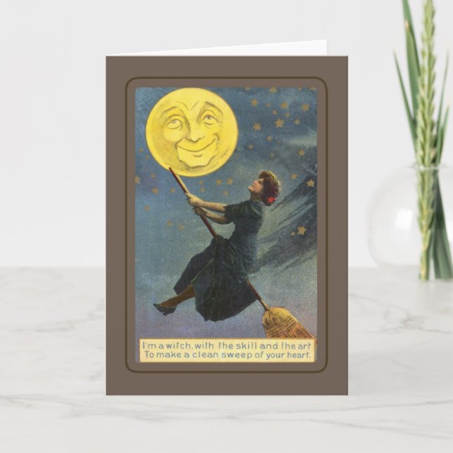 Vintage Halloween Kort (Framsida)