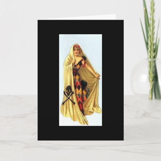 Vintage Halloween Kort (Framsida)