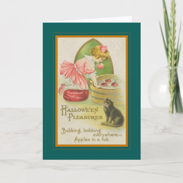 Vintage Halloween Kort (Framsida)