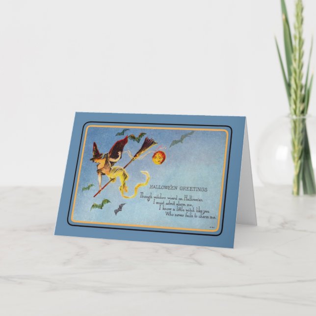 Vintage Halloween Kort (Framsida)