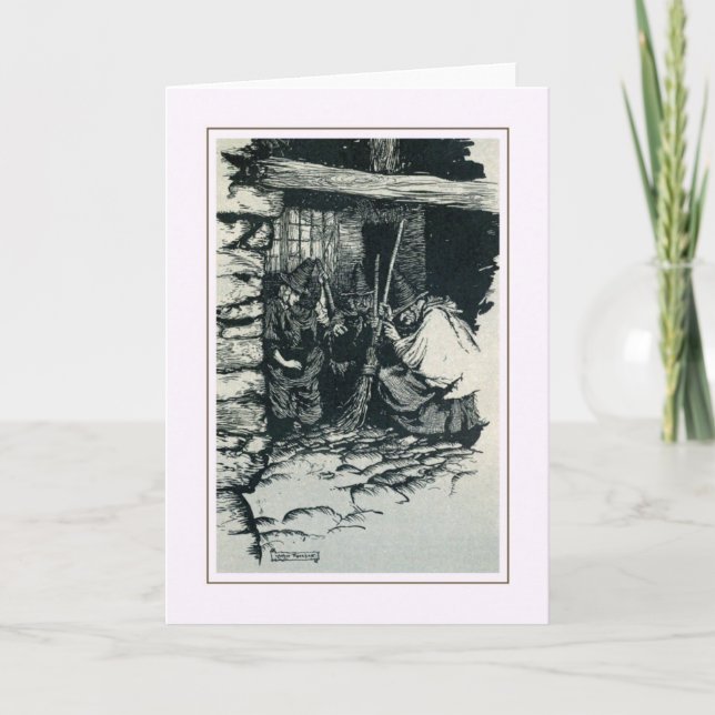 Vintage Halloween Kort (Framsida)