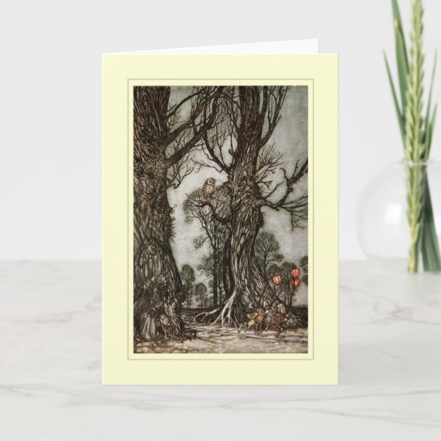 Vintage Halloween Kort (Framsida)