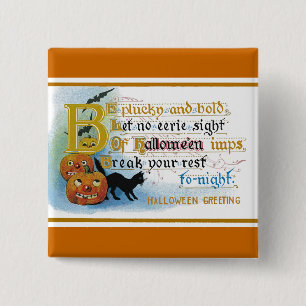 Vintage Halloween-kort Knapp