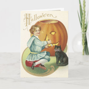 Vintage Halloween-kort Kort