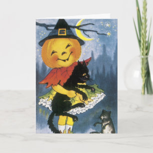 Vintage Halloween-kort Kort