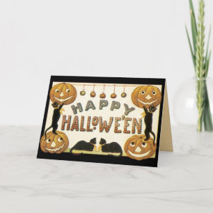 Vintage Halloween-kort Kort