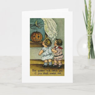 Vintage Halloween-kort Kort
