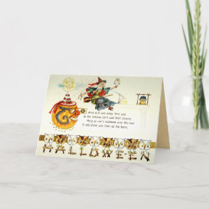Vintage Halloween-kort Kort