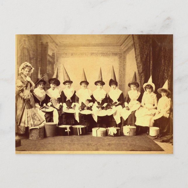 Vintage Halloween-kort Vykort (Framsida)