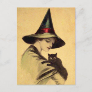 Vintage Halloween-kort Vykort