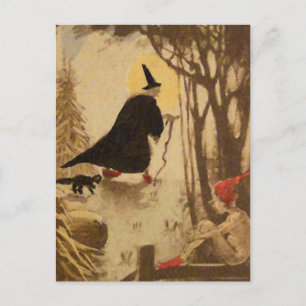 Vintage Halloween-kort Vykort