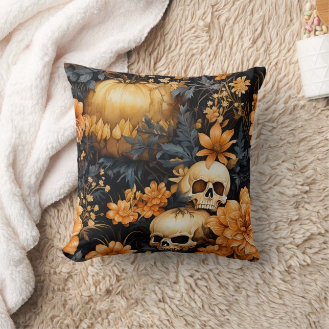 Vintage Halloween Kudde (Filt)