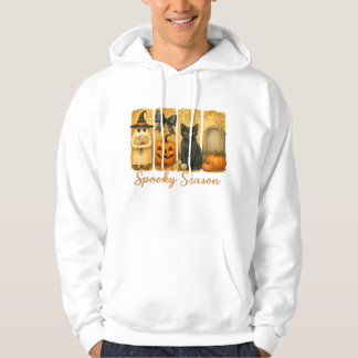 Vintage Halloween Kuslig Säsong, söt spökblomma Hoodie