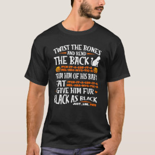 Vintage Halloween läskig svart katt Jackolantern k T Shirt