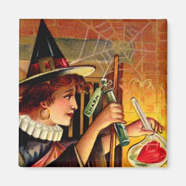Vintage Halloween Magnet (Framsidan)