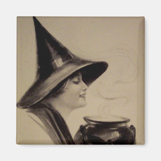 Vintage Halloween Magnet (Framsidan)