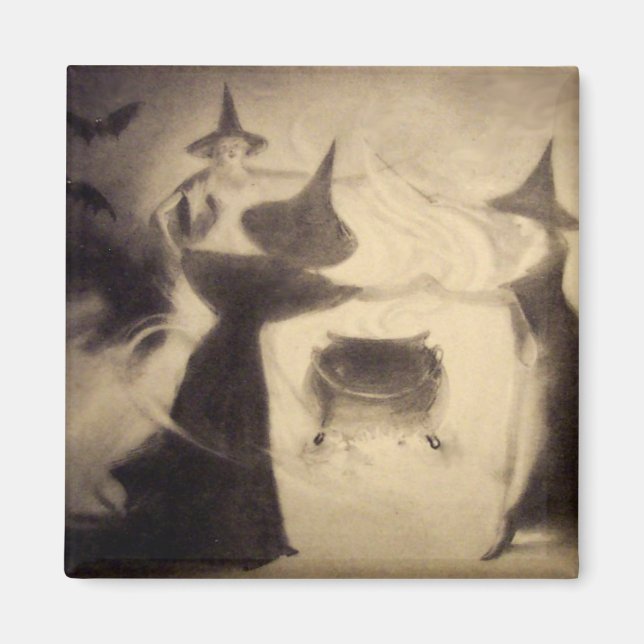 Vintage Halloween Magnet (Framsidan)