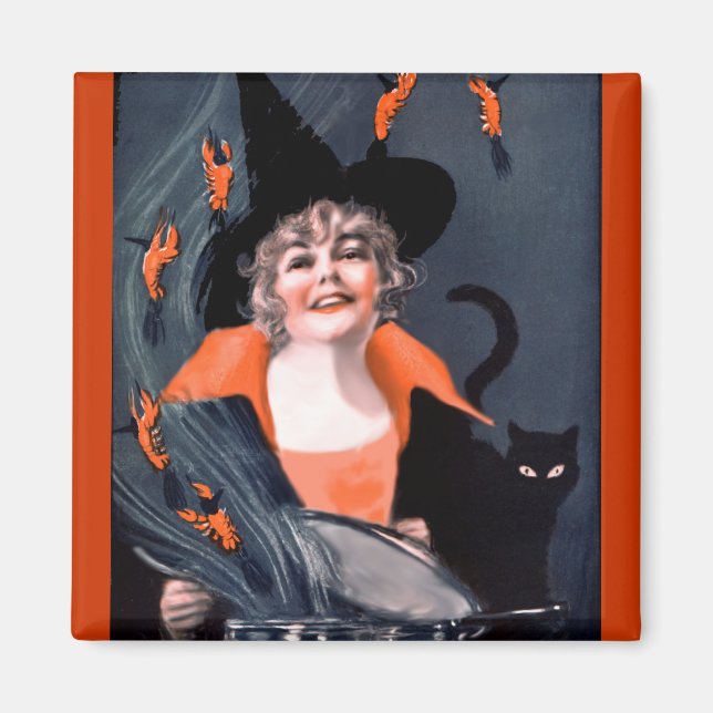 Vintage Halloween Magnet (Framsidan)