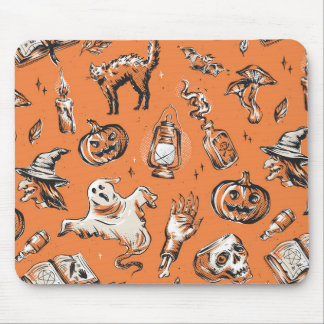 Vintage Halloween Mönster Musmatta