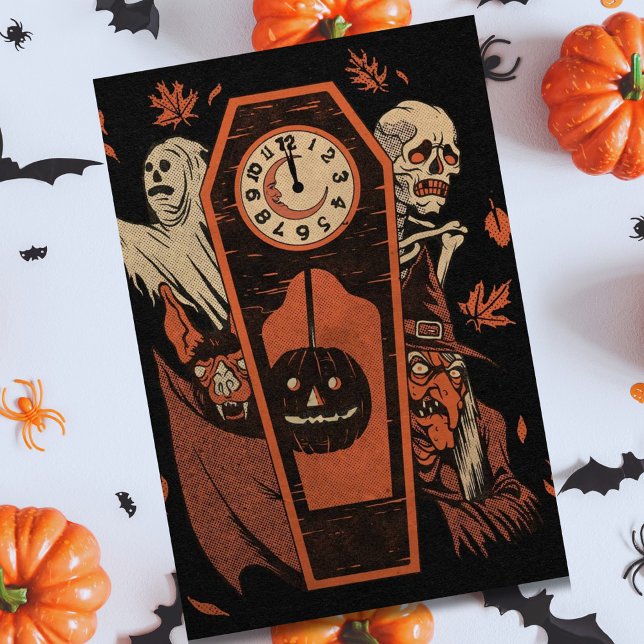 Vintage Halloween Monsters Midnight Party (Skapare uppladdad)