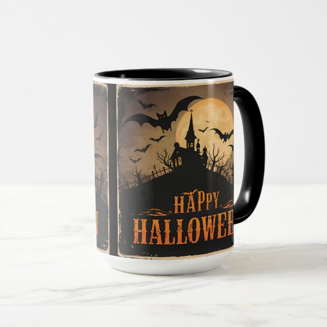 Vintage Halloween Mugg (Framsida höger)