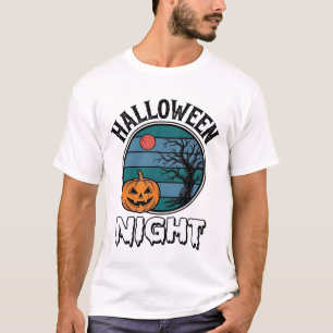 Vintage Halloween Natt Pumpa Tröja Design_