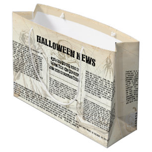Vintage Halloween Newspaper