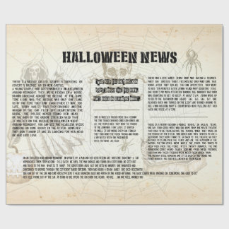 Vintage Halloween Newspaper Presentpapper