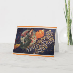 Vintage Halloween - om kvastpassformarna, flyger Kort