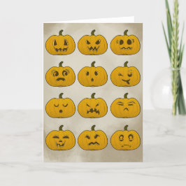 Vintage Halloween-påfyllnadskort Kort