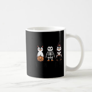 Vintage Halloween Penguin Trick eller Waddle Spook Kaffemugg