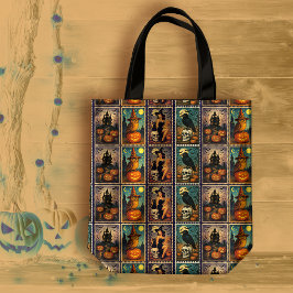 Vintage Halloween Pinup Witch Tygkasse