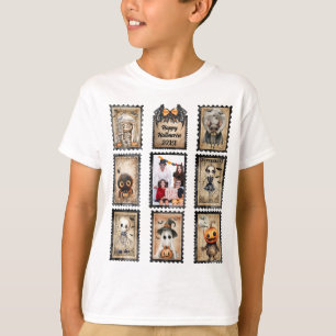 Vintage Halloween Postage Frimärke, lägg till ditt T Shirt