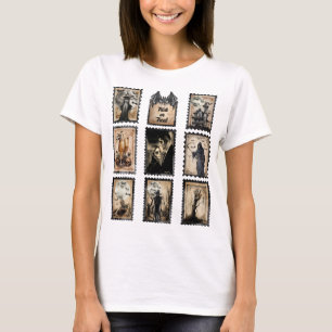 Vintage Halloween Postage Frimärke, lägg till ditt T Shirt