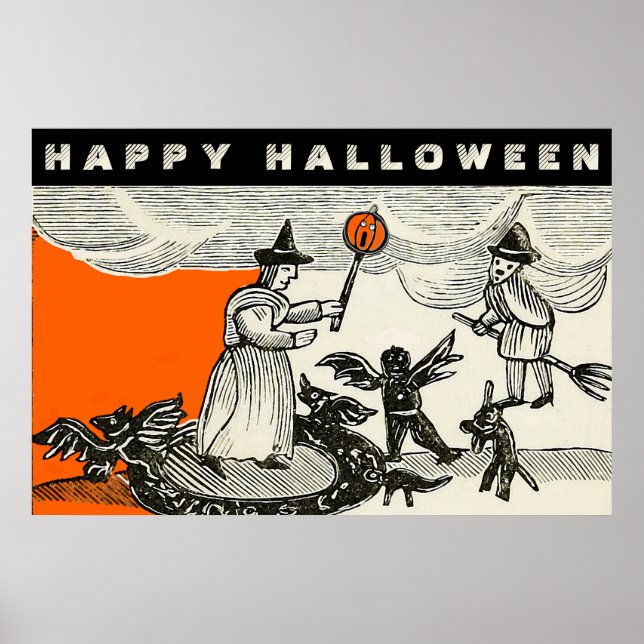 Vintage Halloween Poster (Framsidan)