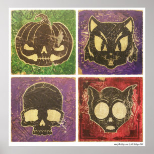 Vintage Halloween Poster