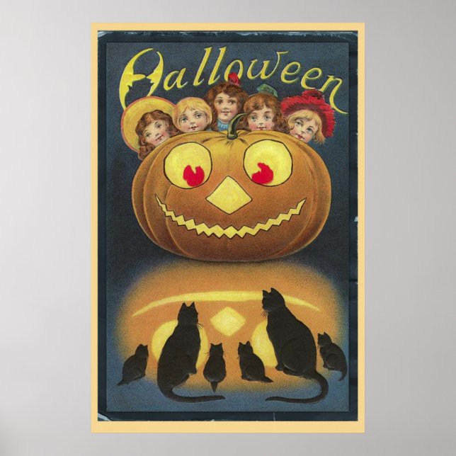 Vintage Halloween Poster (Framsidan)