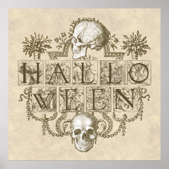 Vintage Halloween Poster (Framsidan)