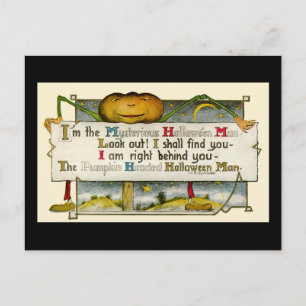 Vintage Halloween postkort Vykort