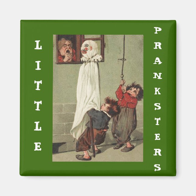 Vintage Halloween Pranksters Magnet (Framsidan)
