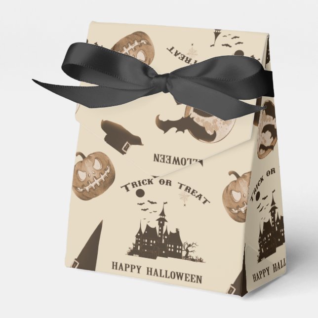 Vintage Halloween Presentaskar (Framsidan Sidan)