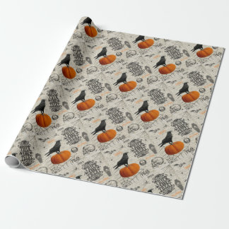 Vintage Halloween Presentpapper